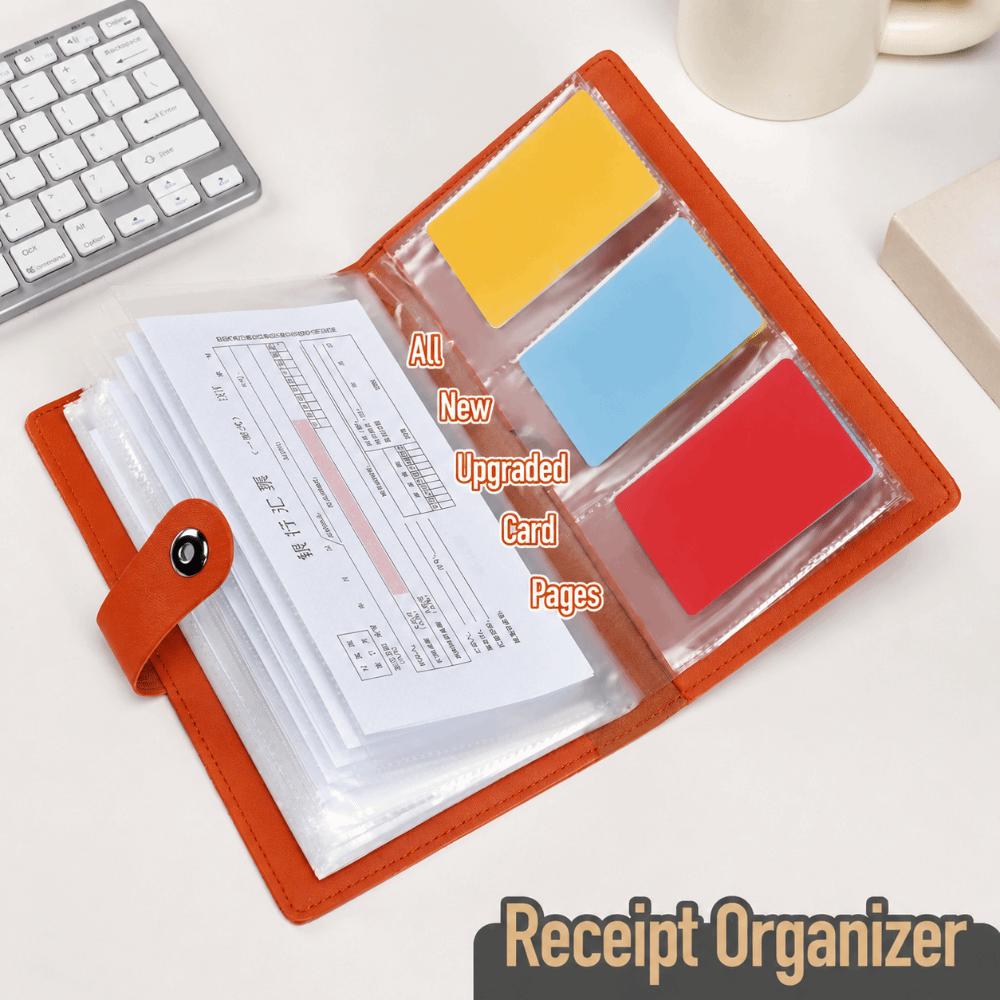 PU Leather Bank Deposit Folder Large Capacity Document Holder Simple Bank Check Bill Holder