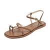 7468-20 Flat-soled Women's Sandals, New Korean Version of Youth Roman Shoes for Summer 2025, Outer Wear
