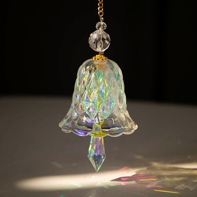 Campanelli eolici appesi acchiappasole Musica a vento Campana Prisma di vetro Arcobaleno Maker Ciondolo per auto Finestra Decorazione del giardino