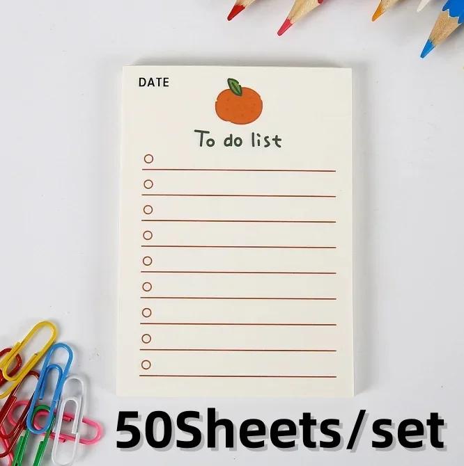 

Фруктовый блокнот для заметок 50 листов липкие заметки милый планер списка дел дневник декоративные школьные канцелярские товары для девочек блокнот