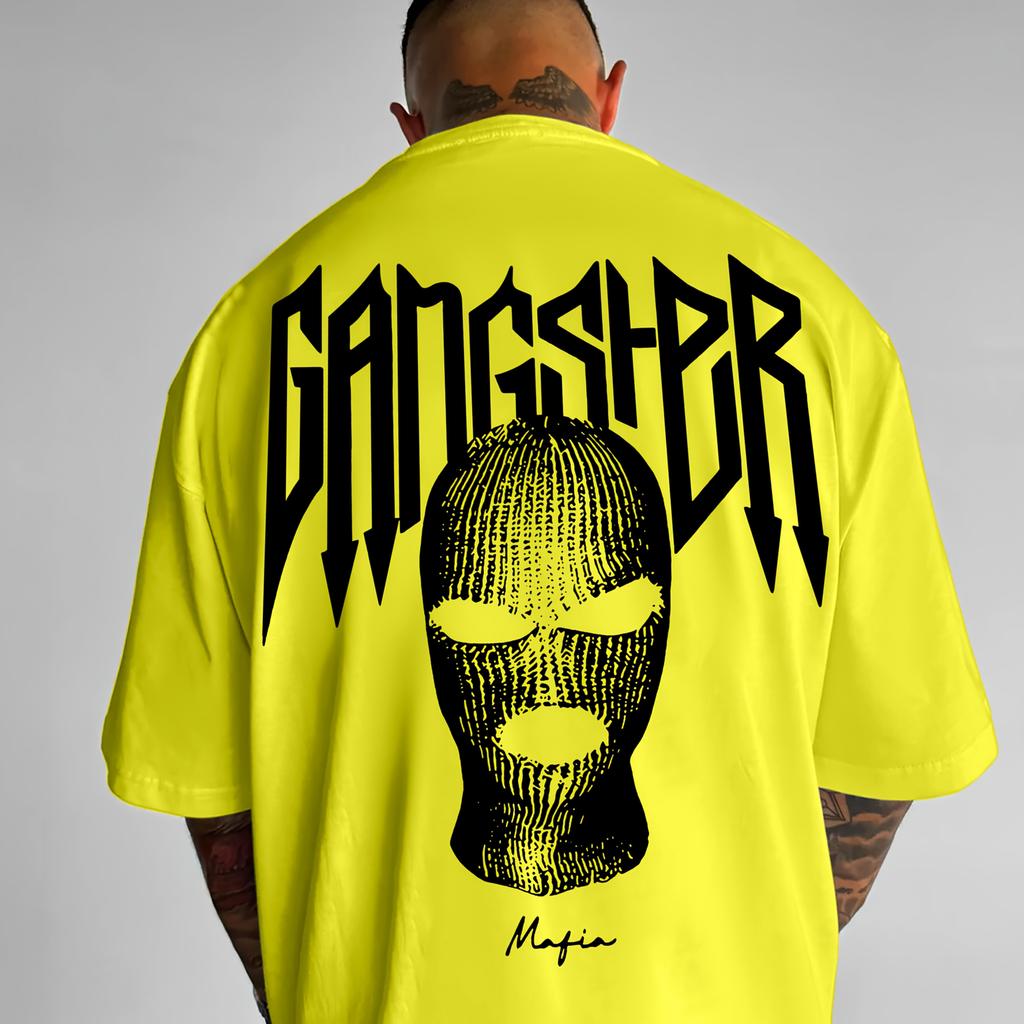 New Men's 3D Headset with Letter Printed Pattern Short Sleeve Round Neck Loose Hip Hop Street Wear T-shirt Fashion Trend Top