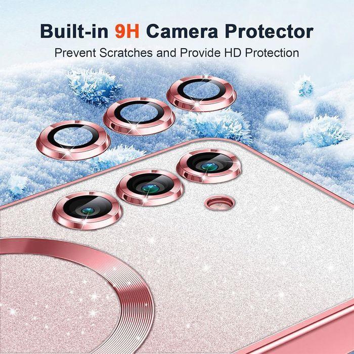 Coque de protection - BOOLING - Samsung Galaxy A16 4G/5G - Silicone souple - Paillettes - Protection caméra