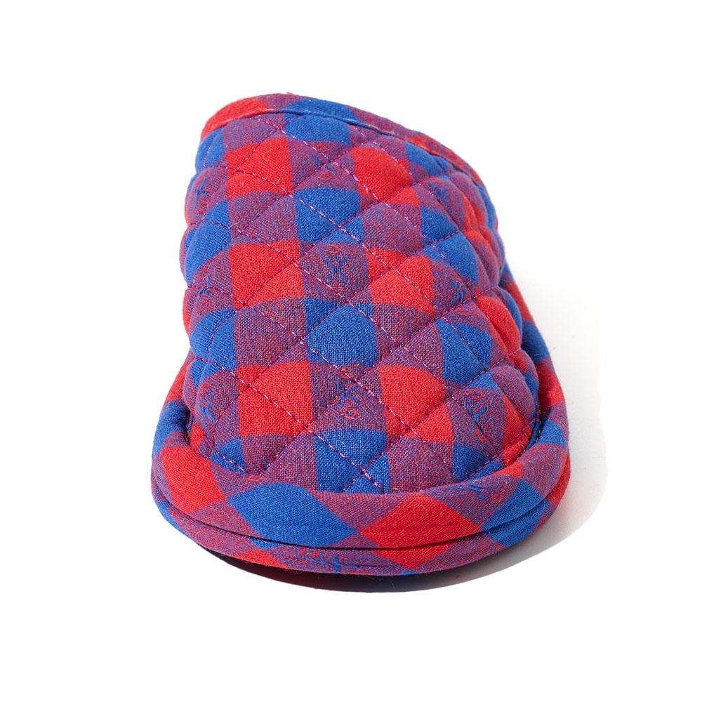 Unisex Korean Style Plaid Indoor Slippers Closed Toe Soft Home Shoes Comfortable House Slippers for Men and Women