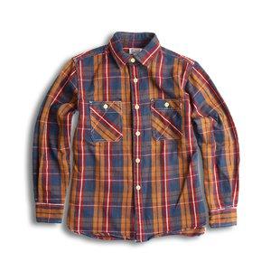 Denim Indigo Master Flannel Cpo Shirt Orange M