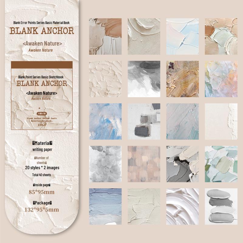 

Vintage Texture Blank Journal: Anchor Point Series, 10 Sheets