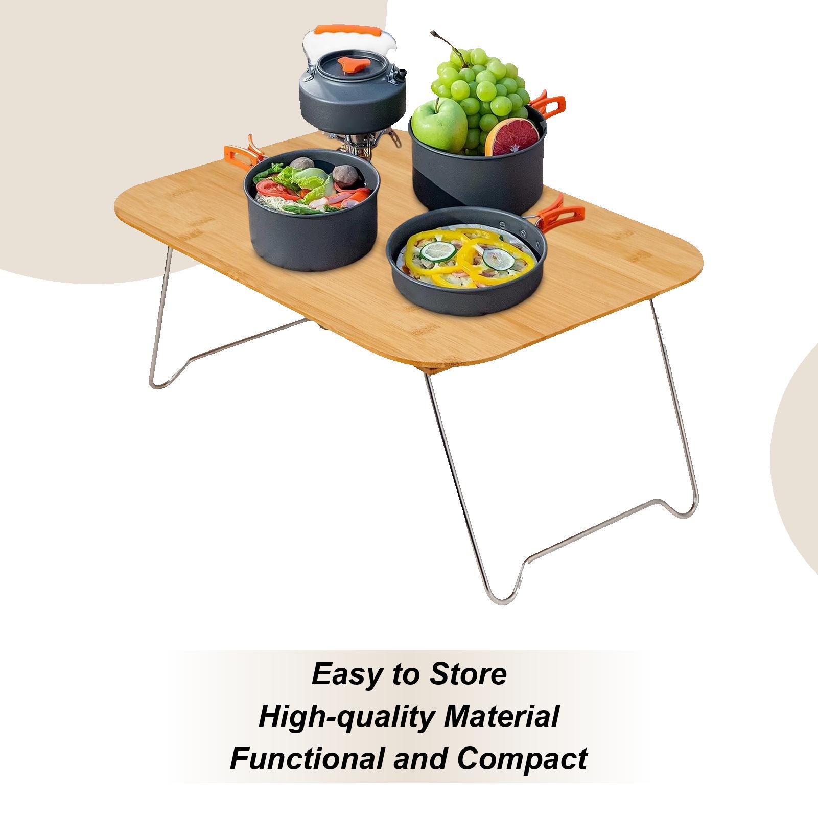 

Folding Table Camping Outdoor Beach Wooden Desk Small Reading Desk Portable Picnic Table For Camping Travel Garden Balcony Patio China Mainland