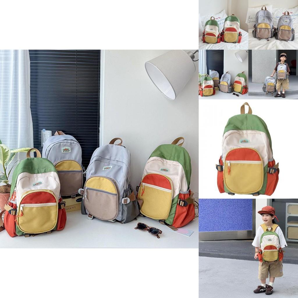Kids School Backpack With Nylon Material And Padded Shoulder Straps For Preschool Children