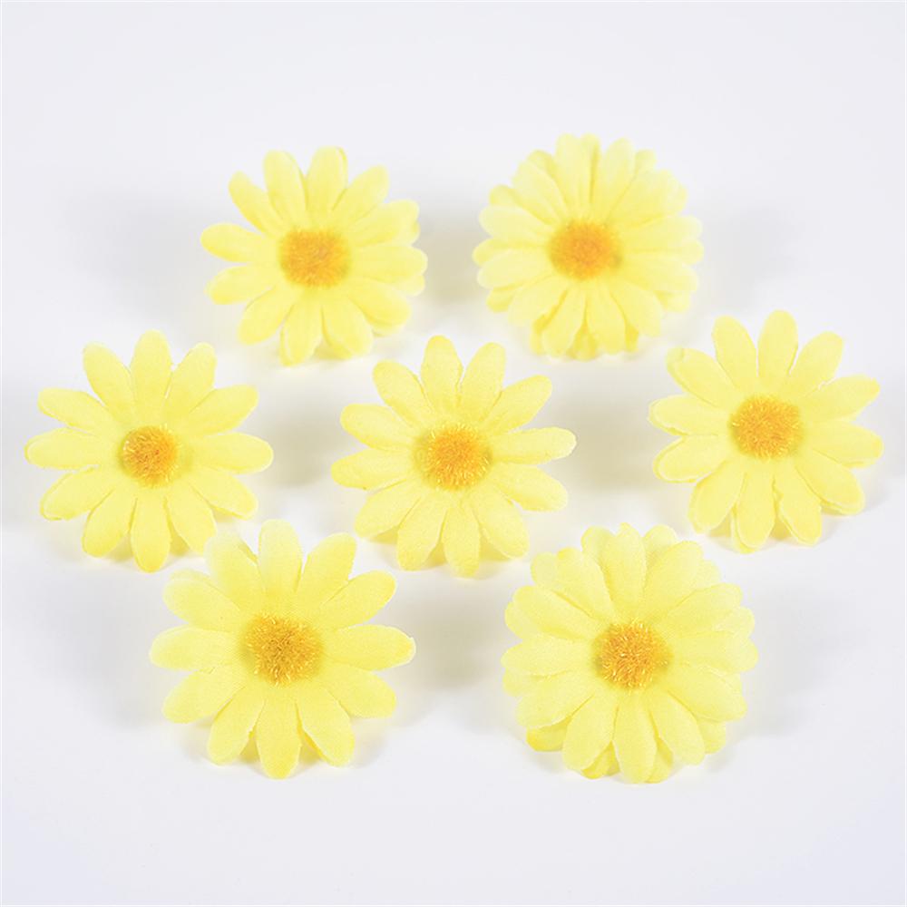 30 Stück Künstliche Sonnenblumen Faux Gänseblümchenblütenkopf Hochzeitsdekorationen DIY Blumendesign Bastelbedarf Heimpartydekor