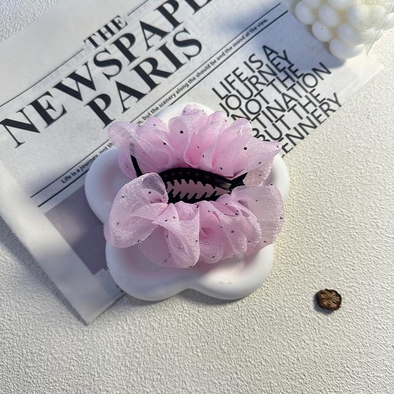 Elegancki Temperament Siateczkowy Klips do Włosów typu Bańka dla Kobiety Prostota Kok Rekin Klips Modna Dziewczyna Klips do Kucyka Pazur do Włosów