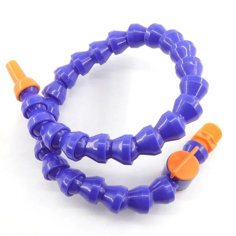 Male Thread Plastic Flexible Water 1/2 3/8 1/4'' Oil Coolant Tube Hose With Nozzle for CNC Milling Lathe Cooling Pipe 300~700mm