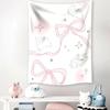 VIKAMA Dreamy Star Moon Rabbit Tapestry with Bow and Gradient Starry Sky Children's Room Instagram-Style Fairy Tale Theme Decor