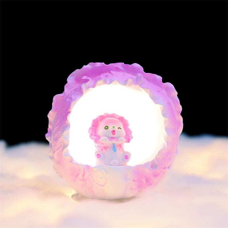 Student Desk USB Touch Night Light - Eye Protection, Cute Pet Design, Milk Star Light, Rechargeable Bedside Lamp