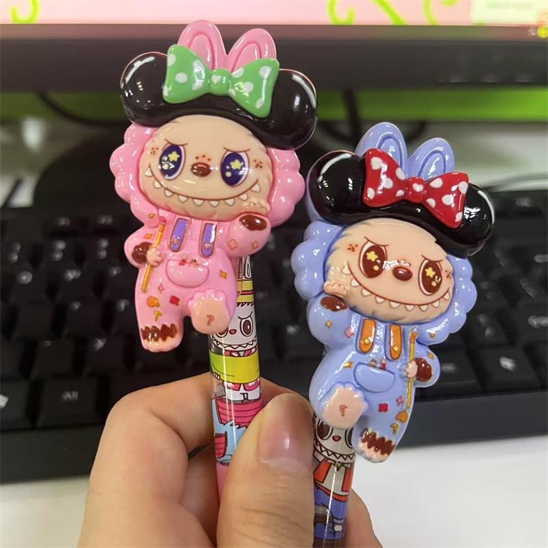 Süßer Niedlicher Labubu Gelstift Schnelltrocknend Geschmeidig Weicher Griff Druckstift Mädchenhaftes Herz Studenten Schreibwaren Wasserbasierte Signaturstifte Geschenk