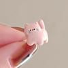 Cartoon Cat Ear Clip  Cute Soft Cute Sweet Girlish Heart Small Delicate No Ear Hole Earrings Fashionable High-Value Jewelry