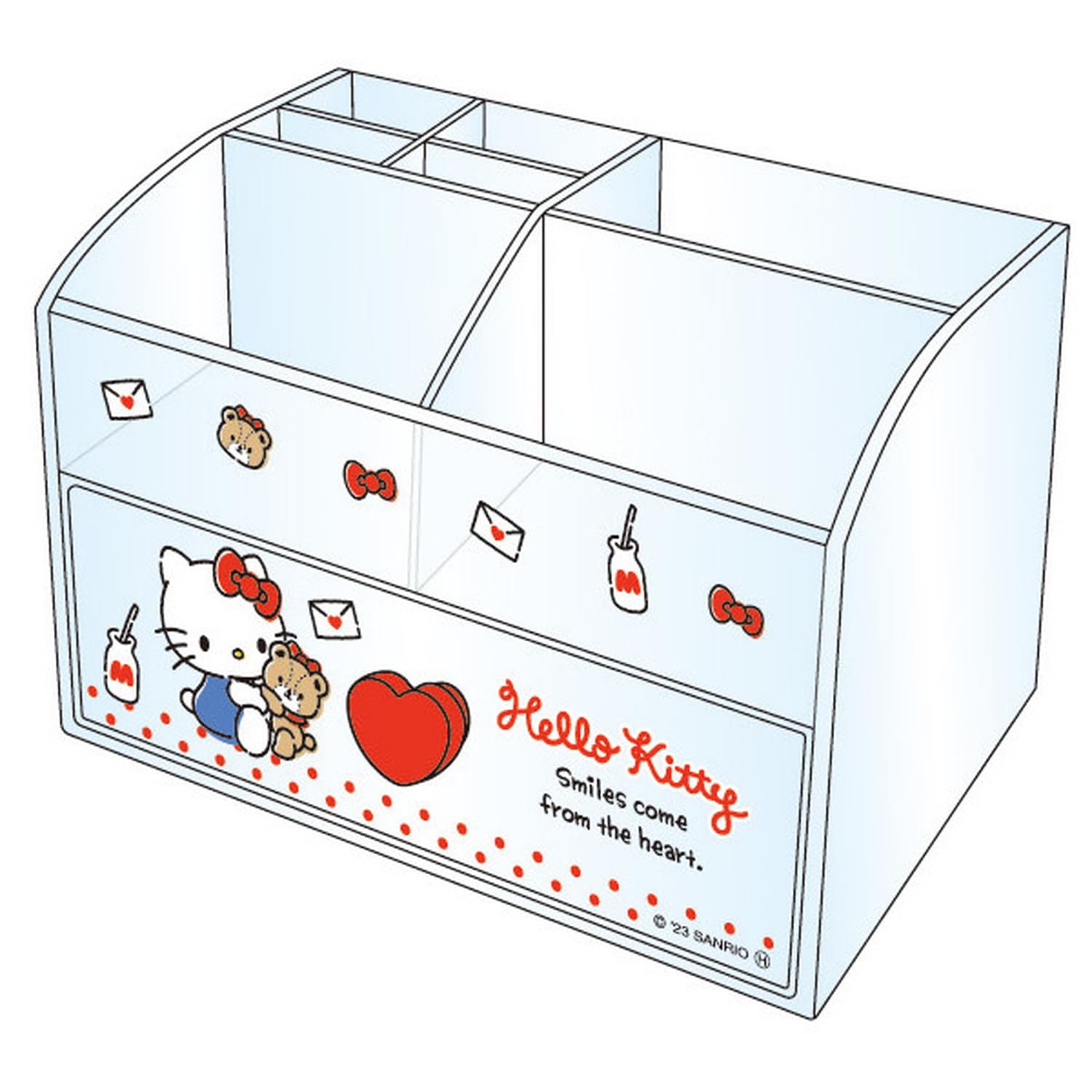K Company Cosmetic Case Hello Kitty H100 x W140 x D90mm CKOC1-KT