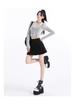 Harajuku Streetwear Pleated A-Line Wool Skirt - Versatile High Waist School Style