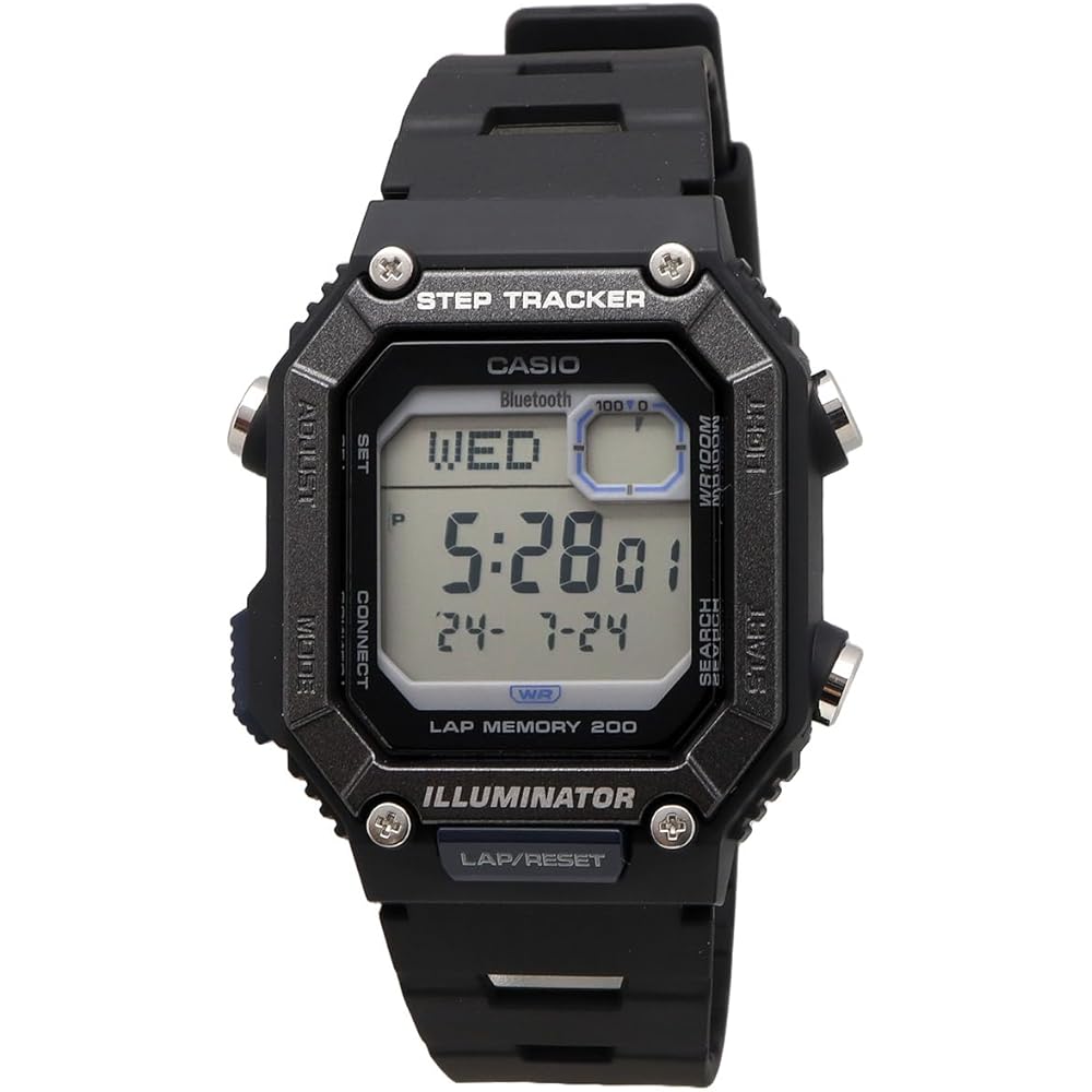 Casio WS-B1000-1AV Bluetooth Digital Watch Step Tracker Men's Black Mobile Link