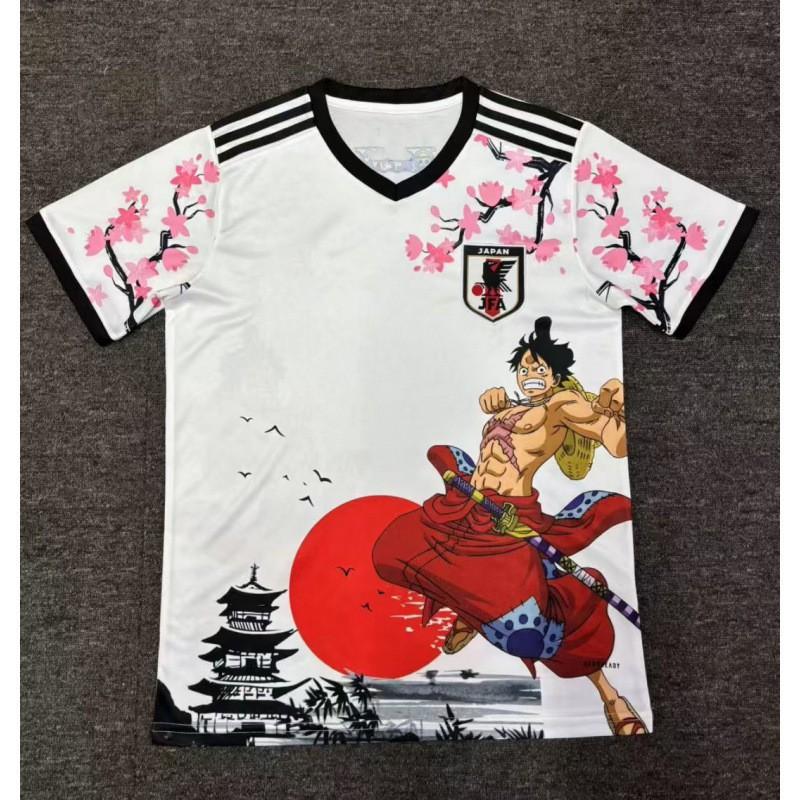 Kurzärmeliges Fußballtrikot inspiriert von der japanischen Nationalmannschaft Anime-Kollaboration Dragon Ball One Piece Naruto