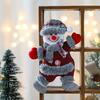 Christmas Plush Ornaments Cute Snowman Santa Elk Bear Doll Hanging Pendant Christmas Tree Decoration for Walls Windows Doors Home Decor