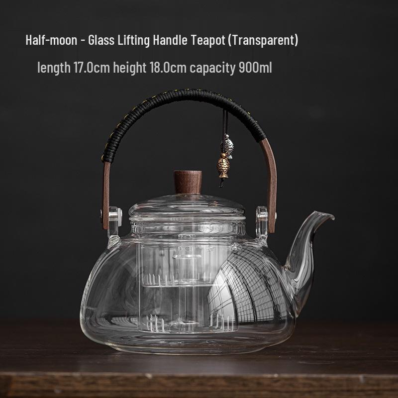 Elektrická keramická skleněná konvice se zvedacím uchem - Dvojí použití pro vaření v páře a var