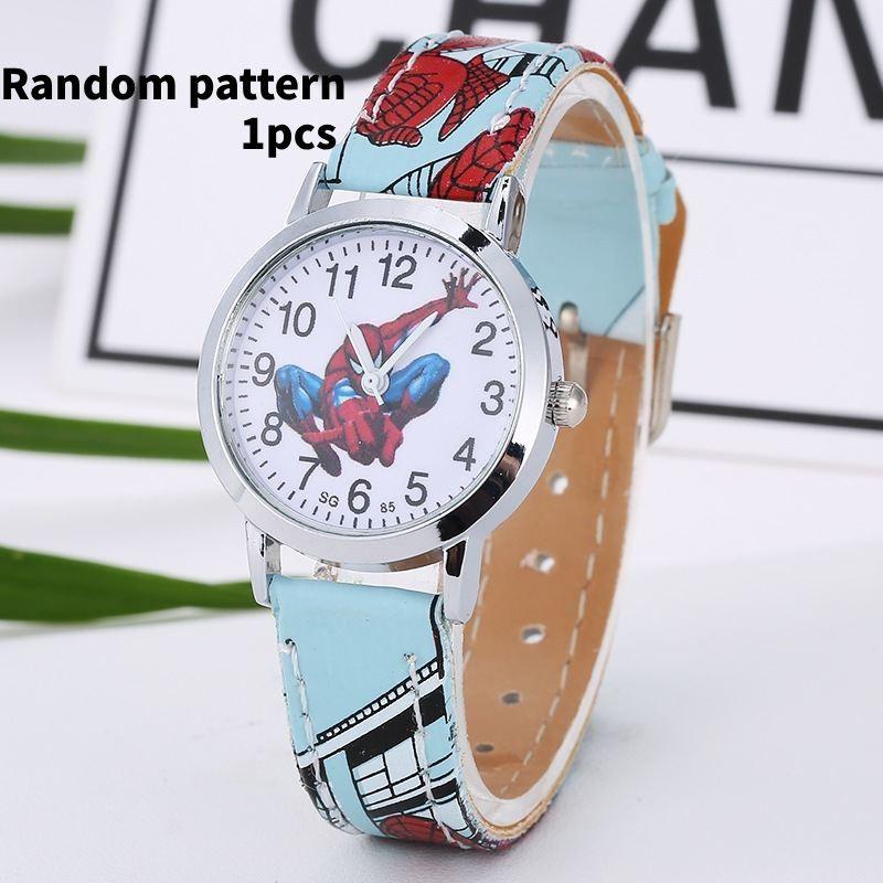 Watches Childrens Spiderman Pu Cartoon Modern Fans Gifts Versatile Fashion