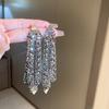 GemChic Women's Earrings Cool Ear Stud Needle U-Shaped Cluster Glitter Tassel Long Earrings Birthday Christmas Jewelry Gift