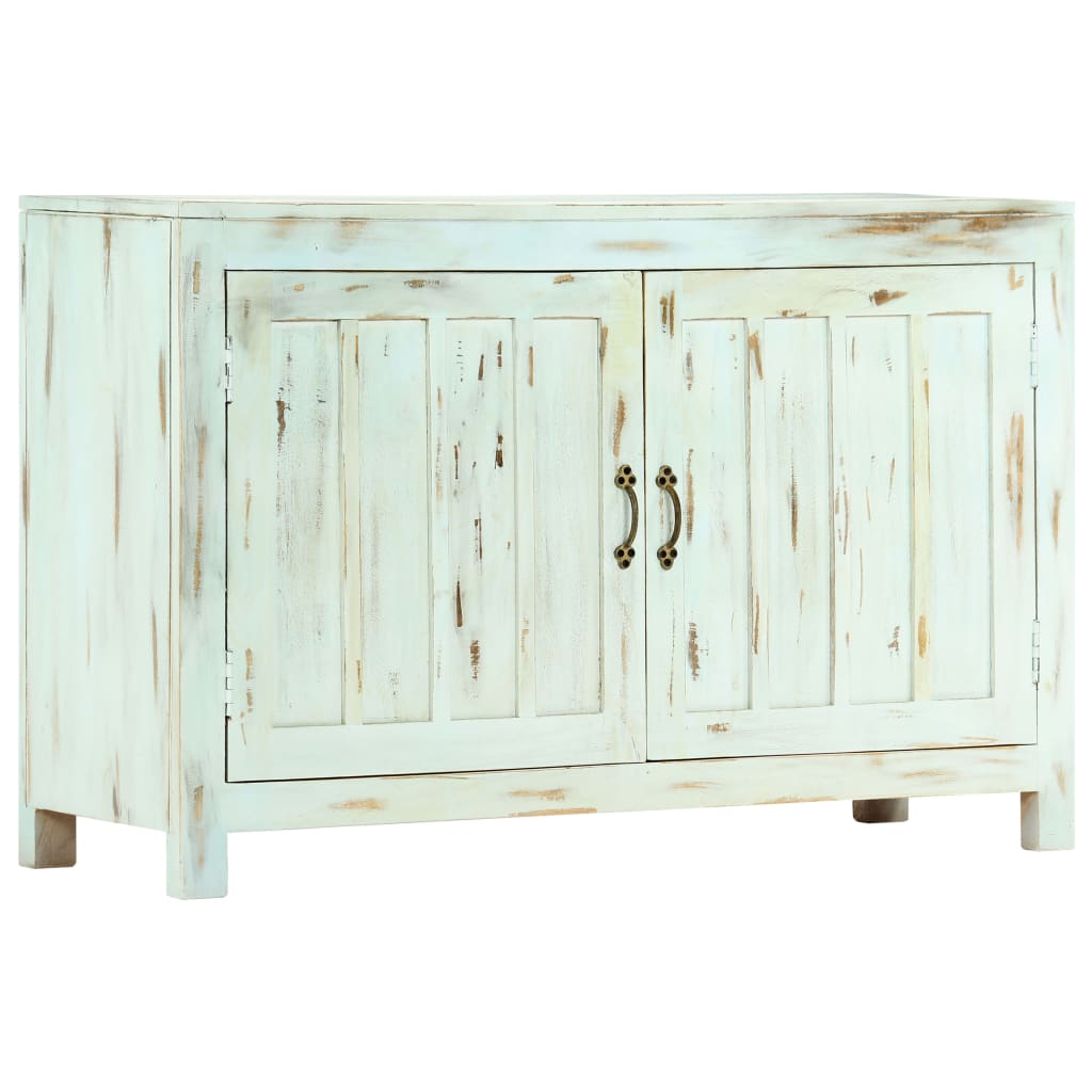 Sideboard Hellblau 110 x 35 x 70 cm Massives Mangoholz