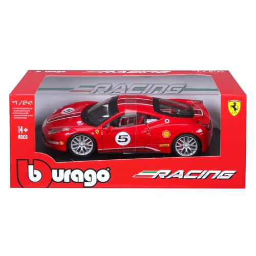 Bburago 1/24 scale Ferrari 458 Challenge Red / Diecast Model Car Finished Product 18-26302