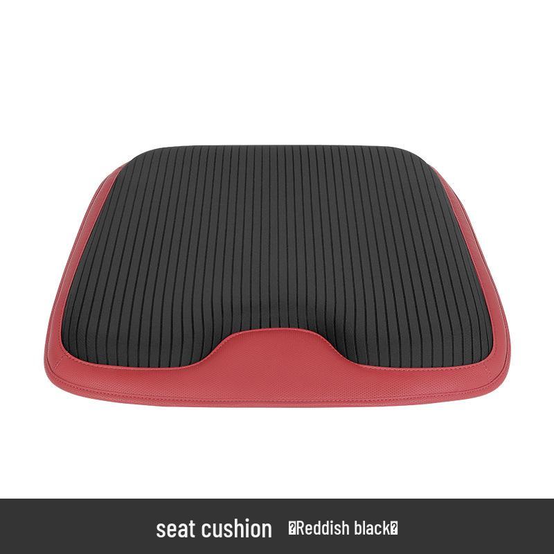 Electric Massage Lumbar Support Pillow - Memory Foam Car Seat Cushion with Remote Control.
