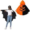 Halloween Kids Costume Pumpkin Bat Cloak Cosplay With Polyester Material For Holiday Party
