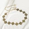 New Retro Turquoise Bohemian Metal Waist Chain for Women Elegant Exquisite Fashionable Waist Chain Belt