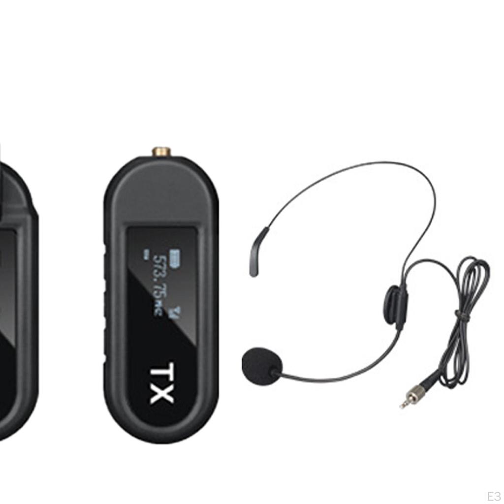 Microfone de suspensão de ouvido, microfone alto-falante leve ajustável para performance em palco