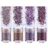 HX6F 4 Bottles UV Crystal Epoxy Resin Filler Pigment Art Sequins Resin Shinning Filling Flash Glitter Powder Decorations