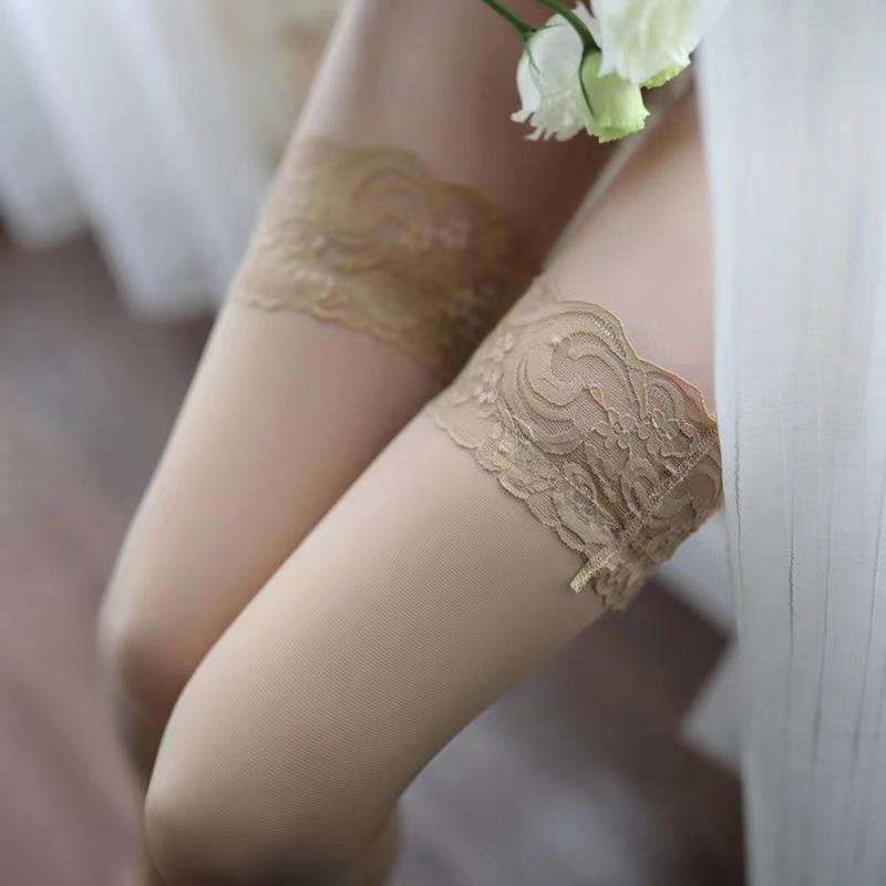 

Белые колготки до бедра для женщин, сексуальные чулки, нижнее белье, прозрачные чулки до колена в стиле Лолиты для девочек, JK, японский стиль One Size серый