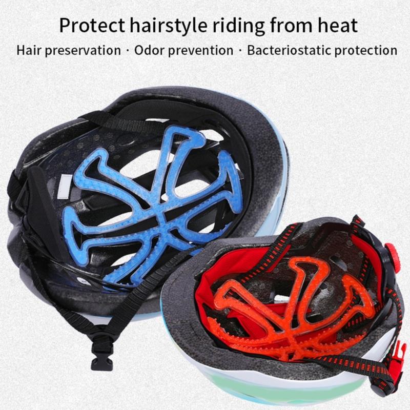 Bike Helmet Inserts Pads Universal Silicone Bicycle Helmet Liner Pads for Cycling Helmet Hairstyle Protector Replacement