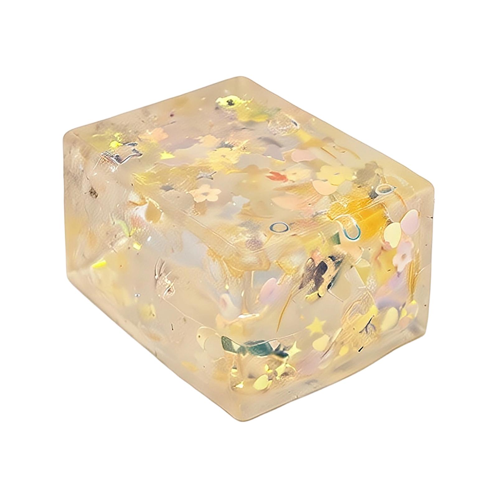 

Silicone Sensory Toy with Soft Molded Texture and Embedded Decorative Elements for Stress Relief and Hand Exercise One Size