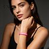 Inspirational Ribbon Bracelets for Support 6 Pcs Breast Cancer Awareness Women, Pink Bracelet Month Silicone Wristbands, Hope Faith Strength