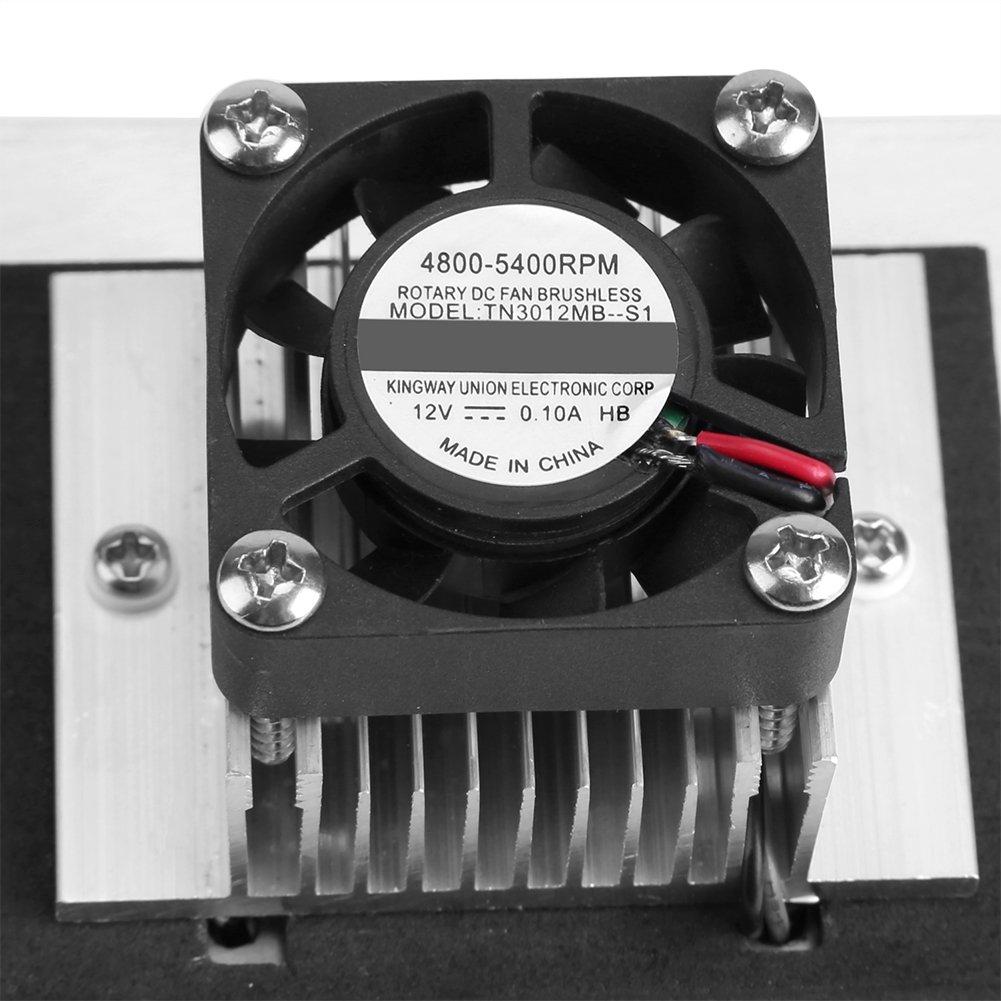 Sistema di Refrigerazione Termoelettrico a Semiconduttore Peltier DC12V 6A Dispositivo di Raffreddamento a Semiconduttore Frigorifero Modulo di Conduzione Unità di Raffreddamento a Ventola
