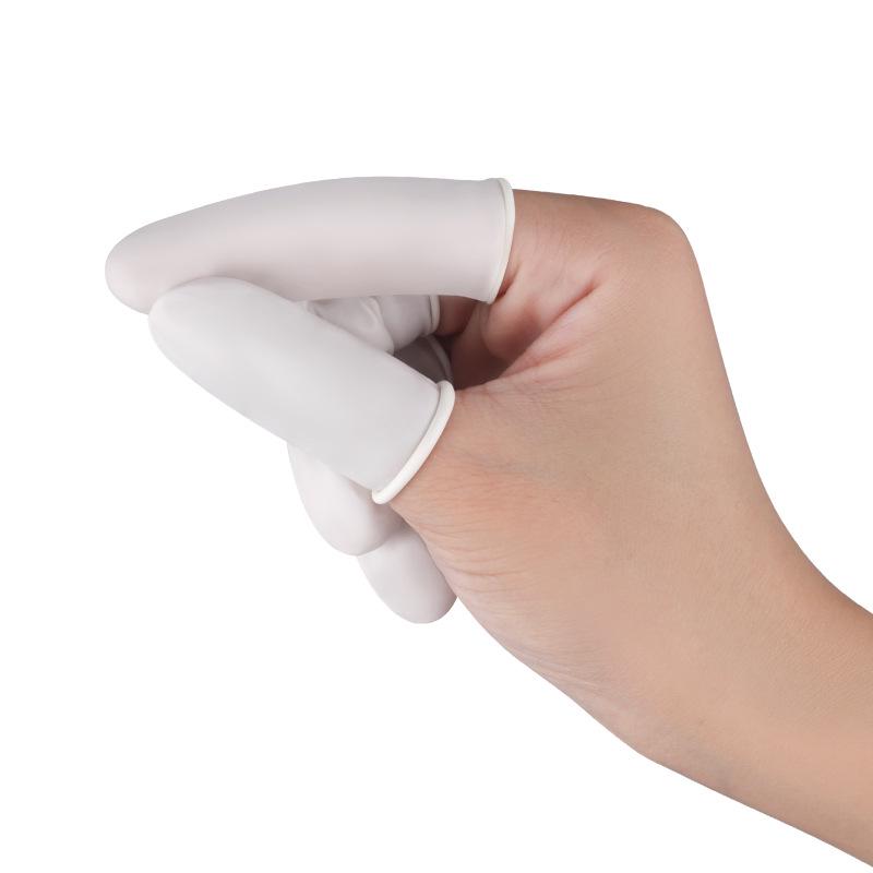 Disposable Anti-static White Latex Finger Cots for Industrial, Beauty, Manicure, Electronics, and Tattooing
