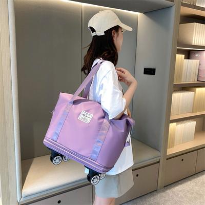 Universal Wheel Travel Bag Women's Short Distance Expansion Bag Lightweight Waiting To Be Delivered and Stored Business Travel Downtown Bag