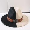 Popular European and American Classic Double-color Wide-brimmed Top Hat Men's and Women's Fashion OL Style Cowboy Hat Jazz Hat