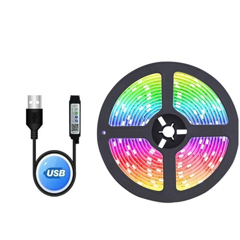 1-30M 5050 Smart Led Strip Usb 15 20 Meters Wifi Alexa Rgb Led Ice Tape String 5V Led Light Plug for Wall Room Led Ribbon Lamp Chain