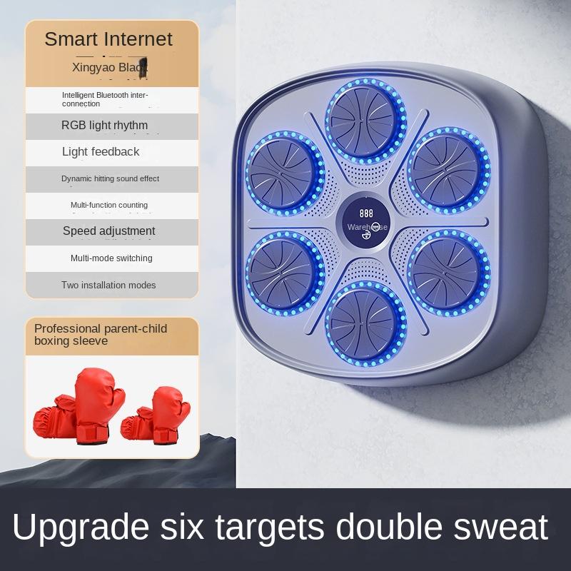 Inteligentna muzyka Bluetooth Boks Ściana docelowa Dziecięcy sprzęt do treningu bokserskiego Maszyna do boksu Sprzęt do ćwiczeń domowych Cel bokserski