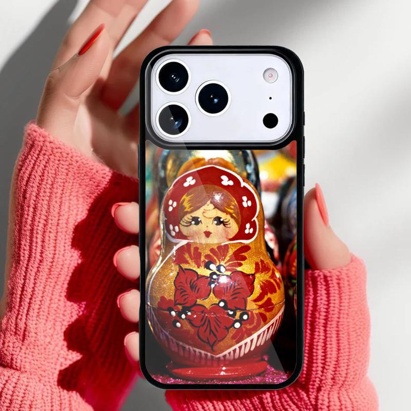 Russian Nesting Doll Phone Case for iPhone 17 Air 16e 15 14 13 Pro Max Back Cover for 12 11 Pro Coque