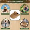 Straw Sun Hat with Ventilated Top for Beach, Wide Brim UV Protection Foldable Straw Hats for Women Outdoor Travel