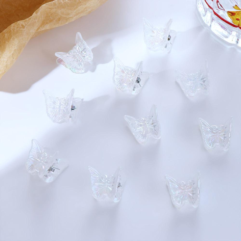 Butterfly Resin Korean Style Hair Clip Transparent Hair Claw Women Hair Accessories Small Side Clip