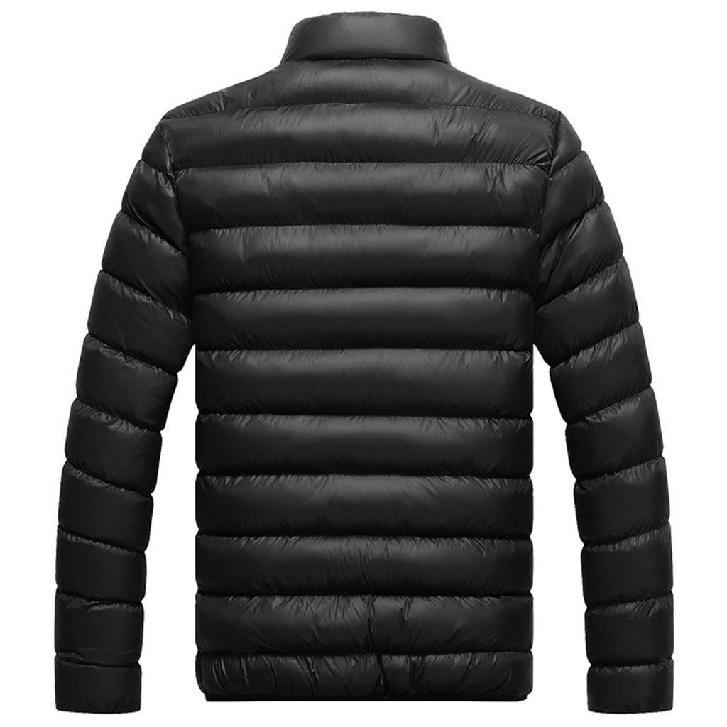 Ležérní teplý stojatý límec Slim Zimní Zip Kabát Outwear Bunda Top Halenka