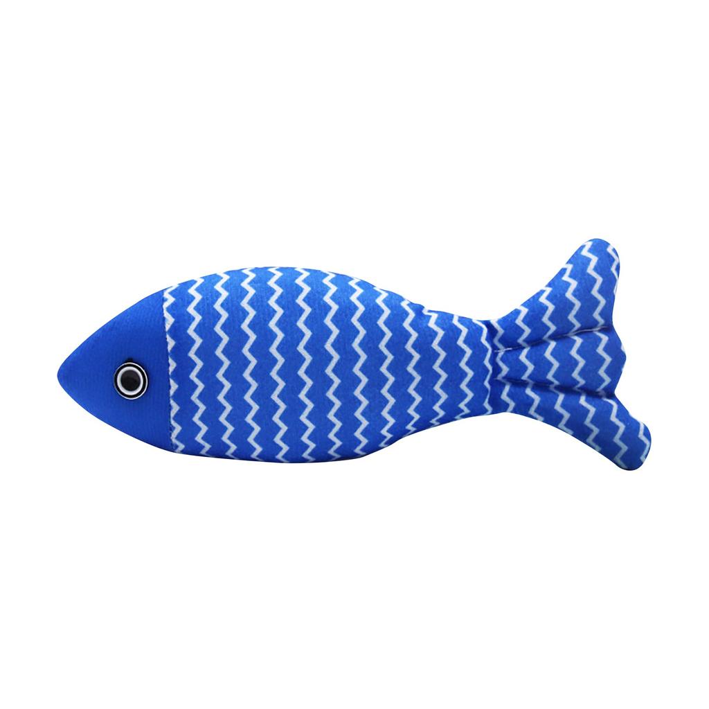 Cat Toy Fish, Catnip Toy Stuffed Cotton Fish Toy, Fun Cat Sackcloth Fish To Chew Chew Teeth Catnip Cat Cloth Fish