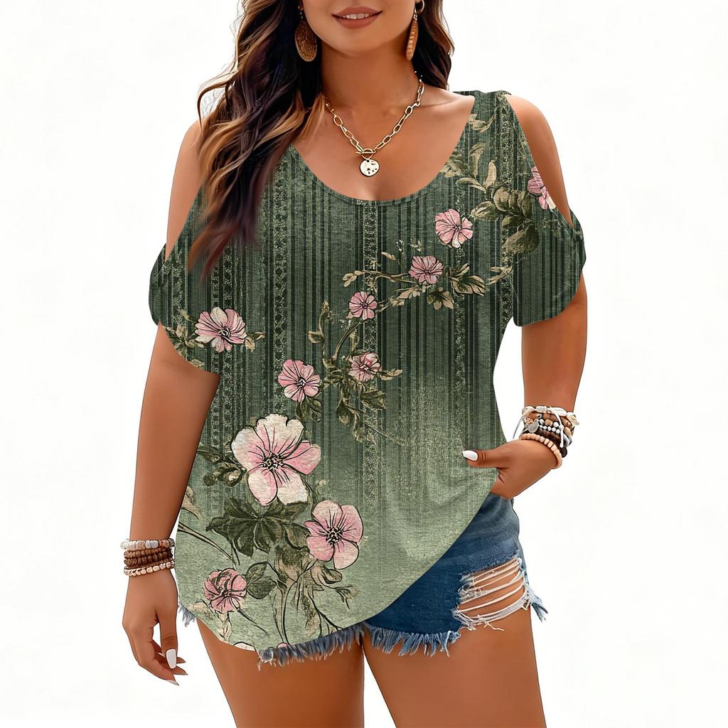Women's Fashionable Short Sleeve Elegant Commuting And Casual Top