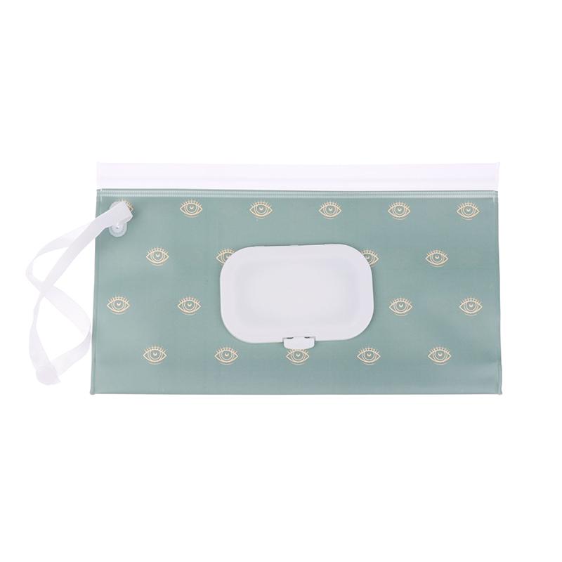 1 st Eva Bärbar Snäpprem Papperslåda Våtservettpåse Vändlock Kosmetikapåse Utomhus Användbar Barnvagnstillbehör